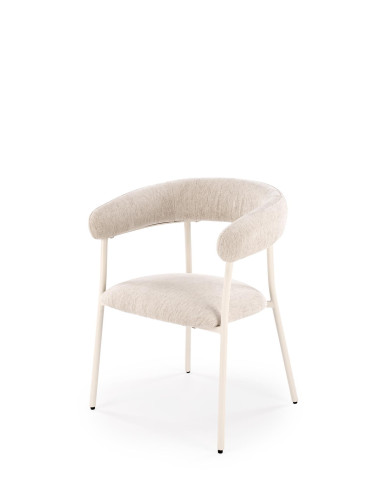 K557 Krzesło Jasno-Beżowe - Elegancki Design i Subtelne Wykończenie