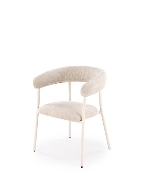 K557 Krzesło Jasno-Beżowe - Elegancki Design i Subtelne Wykończenie
