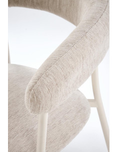 K557 Krzesło Jasno-Beżowe - Elegancki Design i Subtelne Wykończenie 2