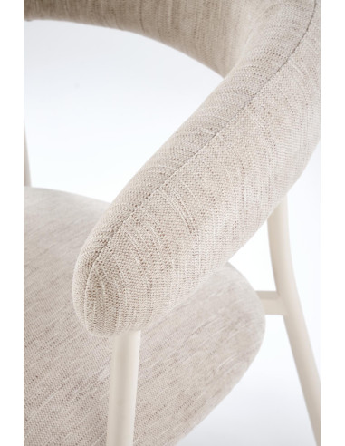 K557 Krzesło Jasno-Beżowe - Elegancki Design i Subtelne Wykończenie