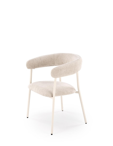 K557 Krzesło Jasno-Beżowe - Elegancki Design i Subtelne Wykończenie