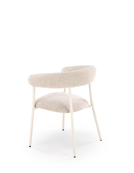 K557 Krzesło Jasno-Beżowe - Elegancki Design i Subtelne Wykończenie