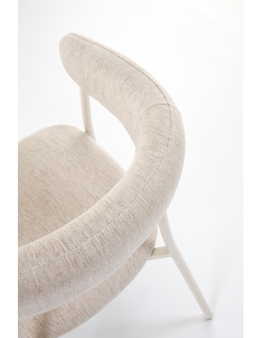 K557 Krzesło Jasno-Beżowe - Elegancki Design i Subtelne Wykończenie