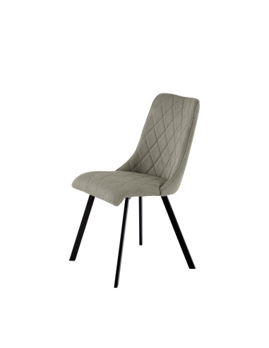 K561 Krzesło Oliwkowe w Romby, Tkanina VARDO, Nogi Czarne | Elegancki Styl