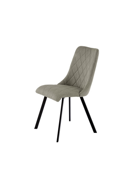 K561 Krzesło Oliwkowe w Romby, Tkanina VARDO, Nogi Czarne | Elegancki Styl