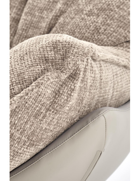 LOBSTER Fotel Wypoczynkowy Obrotowy Beżowy | Tapicerka HAGA | Wygoda Marzeń