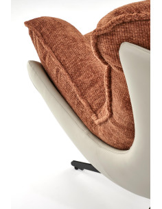 LOBSTER Fotel Wypoczynkowy Obrotowy Cynamonowy | Komfort Absolutny 2