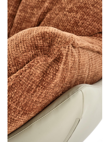 LOBSTER Fotel Wypoczynkowy Obrotowy Cynamonowy | Komfort Absolutny