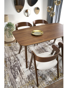 MIGUEL Stół 160/90/75/131 cm Drewniany Orzechowy Design | Rodzinne Centrum 2