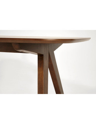 MIGUEL Stół 160/90/75/131 cm Drewniany Orzechowy Design | Rodzinne Centrum