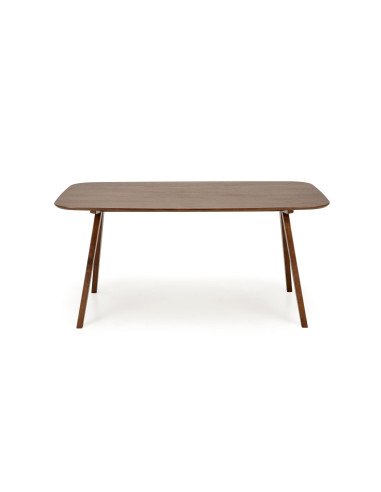 MIGUEL Stół 160/90/75/131 cm Drewniany Orzechowy Design | Rodzinne Centrum