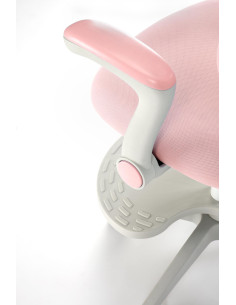 PANCO Fotel Młodzieżowy Różowy | Regulowany Podnóżek oraz Oparcie 2
