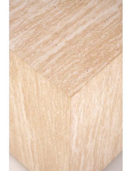 TRAVERTINO_S KWADRAT ława, trawertyn