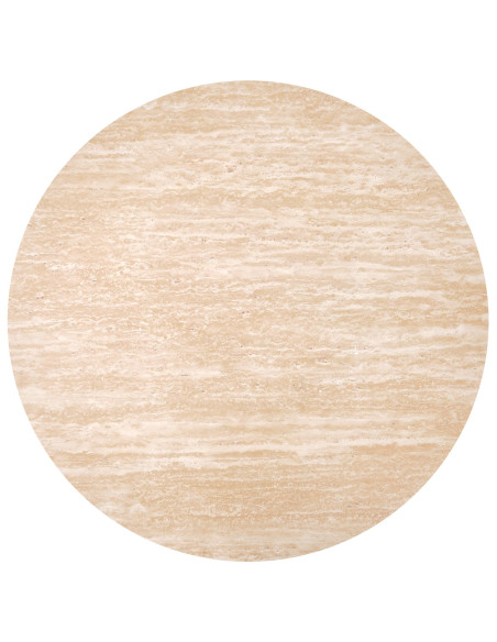 TRAVERTINO_S OKRĄGŁA ława, trawertyn