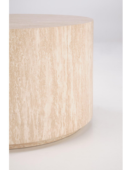 TRAVERTINO OKRĄGŁA ława, trawertyn