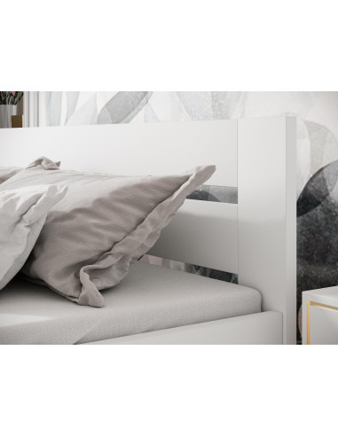 MATILDA 160x200 cm Łóżko Bukowe Białe Ze Stelażem | Natura i Styl