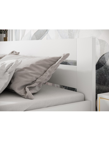 MATILDA 90x200 cm Łóżko Bukowe Białe Ze Stelażem | Natura i Styl