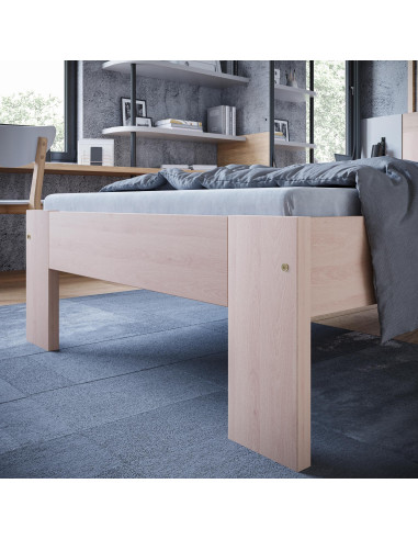 MATILDA 90x200 cm Łóżko Bukowe Naturalne Ze Stelażem | Natura i Styl