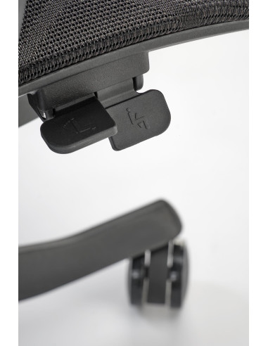 OSVALDO Fotel Czarny | Regulacja Podłokietników, Zagłówka, Podparcia Pleców