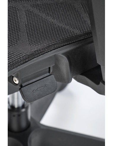 OSVALDO Fotel Czarny | Regulacja Podłokietników, Zagłówka, Podparcia Pleców