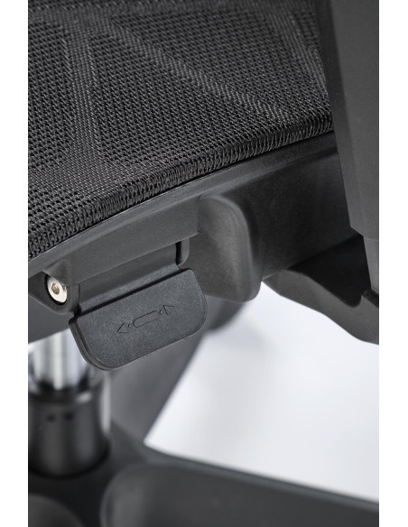 OSVALDO Fotel Czarny | Regulacja Podłokietników, Zagłówka, Podparcia Pleców