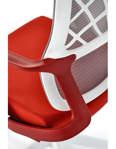 VESUVIO 2 Fotel Gabinetowy Cynamonowy/Biały | Regulowany Zagłówek, Siatka