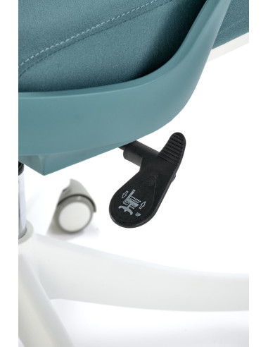 VESUVIO 2 Fotel Gabinetowy Turkusowy/Biały | Regulowany Zagłówek, Siatka