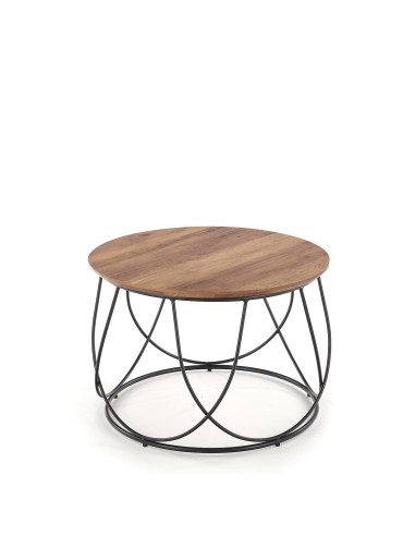 NUBIRA ława stelaż - czarny, blat - orzechowy...