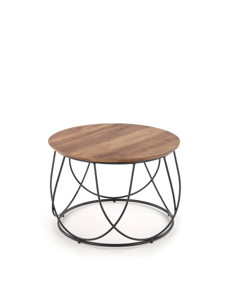 NUBIRA ława stelaż - czarny, blat - orzechowy (1p 1szt)