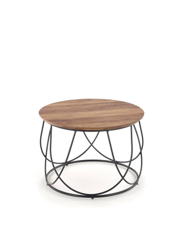 NUBIRA ława stelaż - czarny, blat - orzechowy...