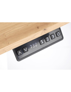 B53 biurko biurko z funkcją regulacji wysokości, dąb artisan / biały (2p 1szt) 2