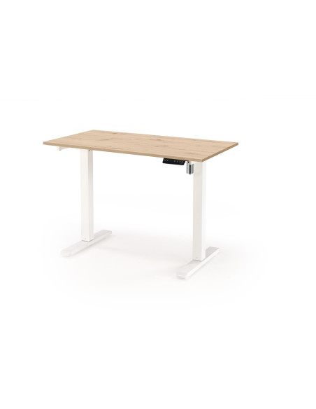 B53 biurko biurko z funkcją regulacji wysokości, dąb artisan / biały (2p 1szt)