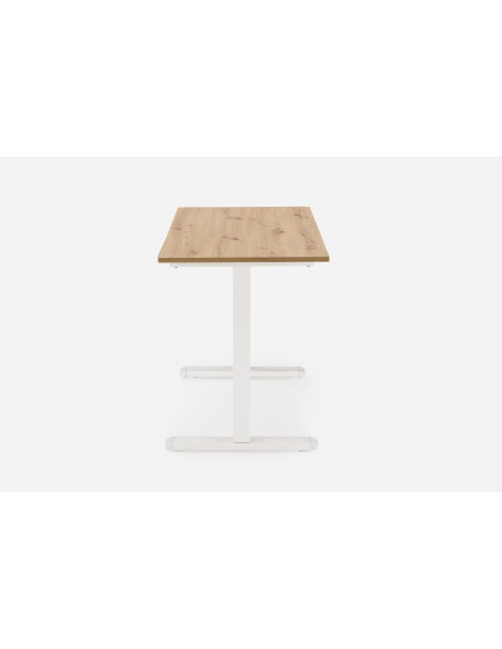 B53 biurko biurko z funkcją regulacji wysokości, dąb artisan / biały (2p 1szt)