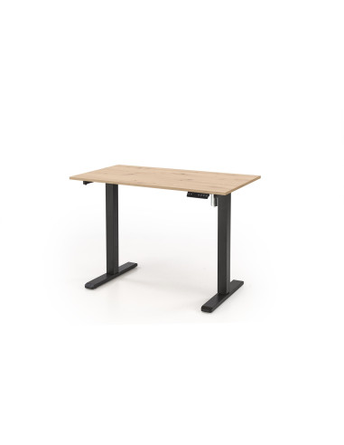 B53 biurko biurko z funkcją regulacji wysokości, dąb artisan / czarny (2p 1szt)