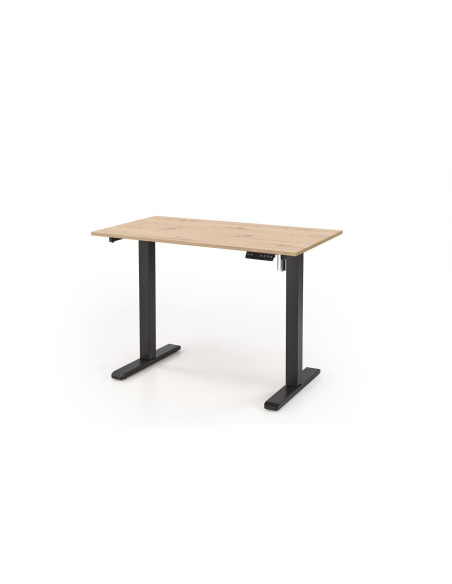 B53 biurko biurko z funkcją regulacji wysokości, dąb artisan / czarny (2p 1szt)