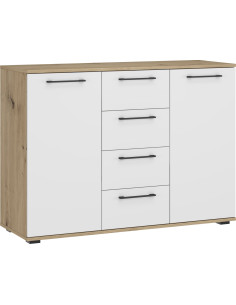 FORMO system szaf modułowych - KOMODA KM-2 dąb artisan/biały (2P 1SZT)