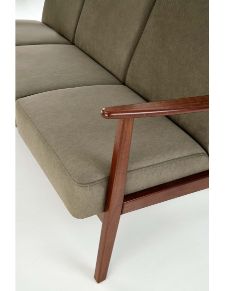 MILANO 3S sofa - oliwkowy tap. Castel 39 (1p 1szt)