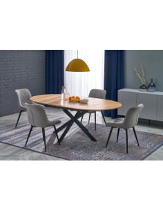 ACORD stół rozkładany,  naturalny / czarny (2p 1szt)