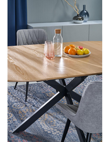 ACORD stół rozkładany,  naturalny / czarny (2p 1szt)