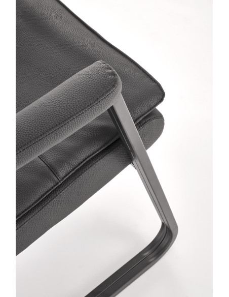 ADRIANO SKID fotel pracowniczy czarny