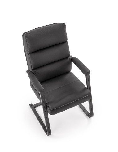 ADRIANO SKID fotel pracowniczy czarny