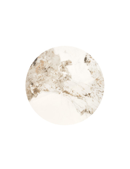 ALESSIA ława, beżowy marmur / czarny (2p 1szt)