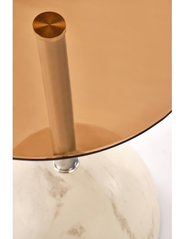 ARIANA ława, beżowy marmur / brązowy (2p 1szt)