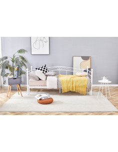 ARIZA łóżko z wysuwanym dodatkowym materacem, biały (1p 1szt) 2