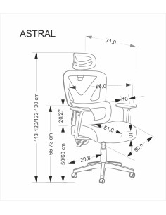 ASTRAL fotel gabinetowy czarny  (1p 1szt) 2