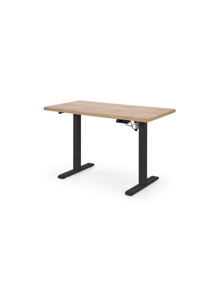 B/54 biurko z funkcją regulacji wysokości, blat - dąb artisan, stelaż - czarny