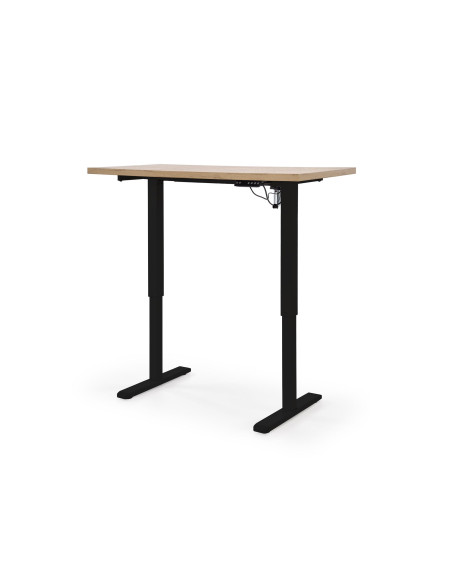 B/54 biurko z funkcją regulacji wysokości, blat - dąb artisan, stelaż - czarny