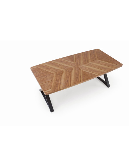 BARON stół rozkładany,  orzechowy / czarny (2p 1szt)