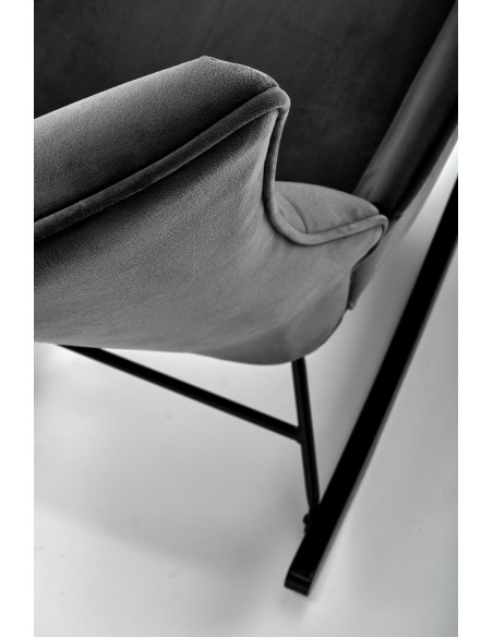 BAZALTO fotel bujany czarny (1p 1szt)