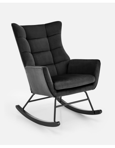 BAZALTO fotel bujany czarny (1p 1szt)